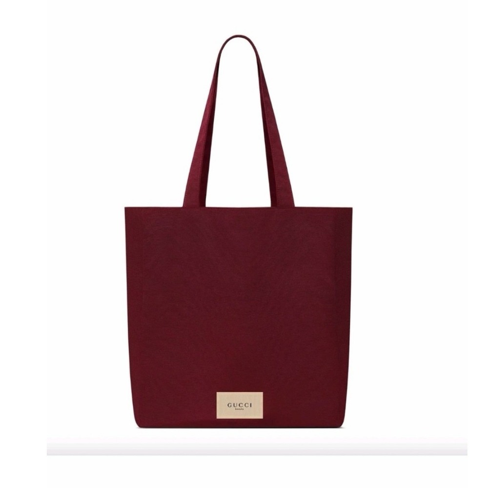 NWT Gucci Beauty Burgundy Red Grosgrain Gift Tote Bag Shopper NEW